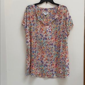 Liz Claiborne flowy, slightly sheer tunic